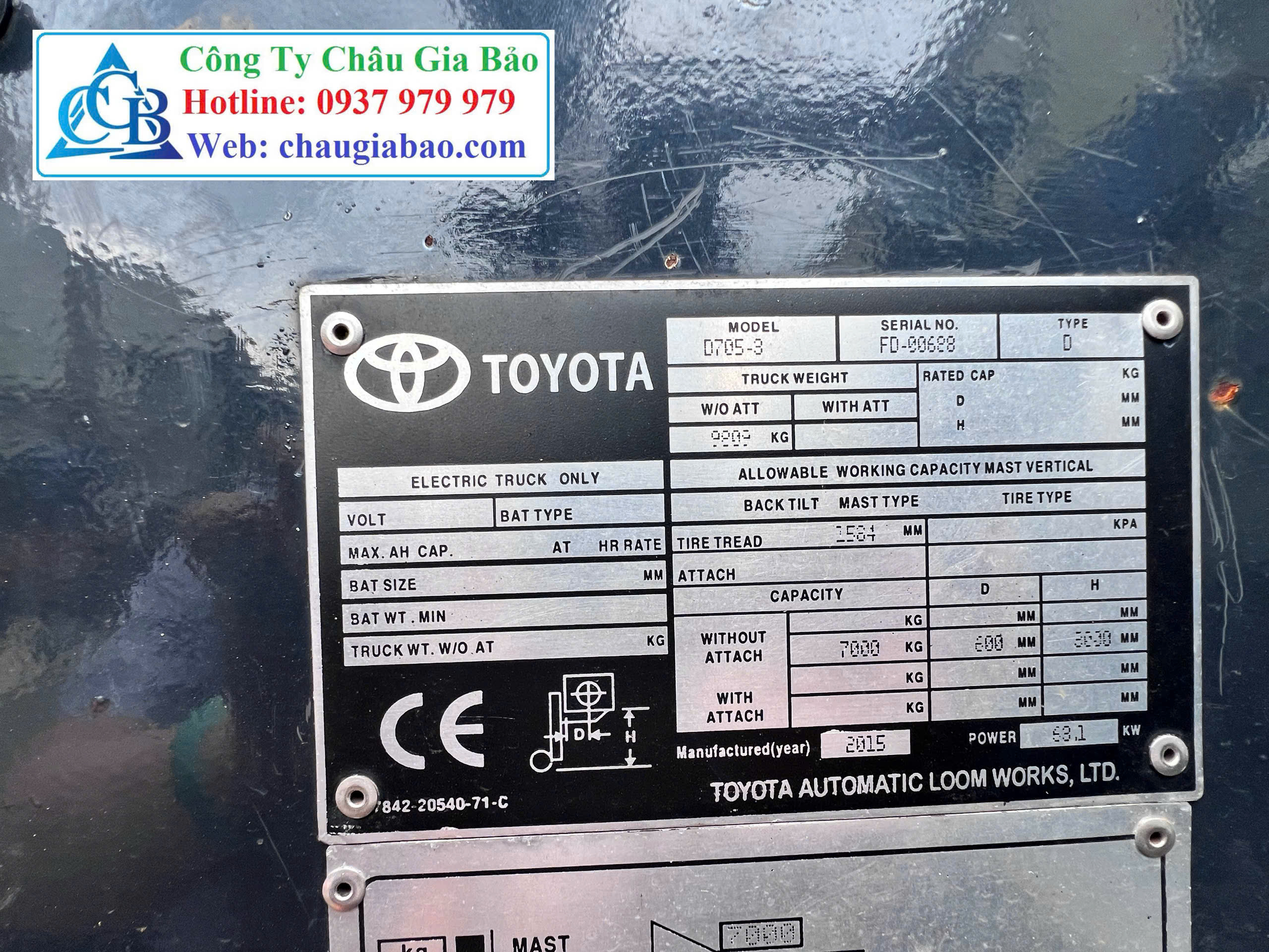 Xe nâng 1 tấn - Ảnh 3