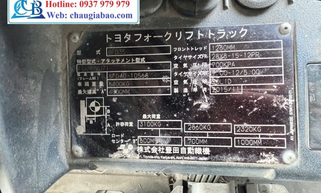 Xe nâng - 3.1 tấn - Ảnh 2